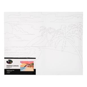 Art Saver Printed Canvas Sunset Beach Multicoloured