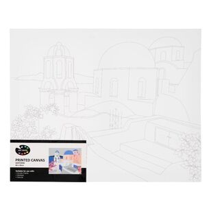 Art Saver Printed Canvas Santorini Multicoloured