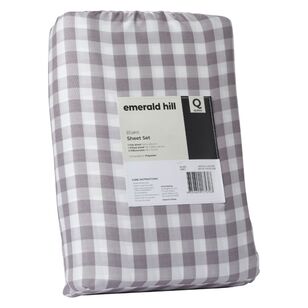 Emerald Hill Blake Printed Sheet Set Grey King