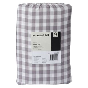 Emerald Hill Blake Printed Sheet Set Grey King