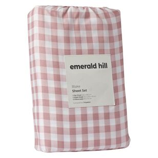 Emerald Hill Blake Printed Sheet Set Pink Queen