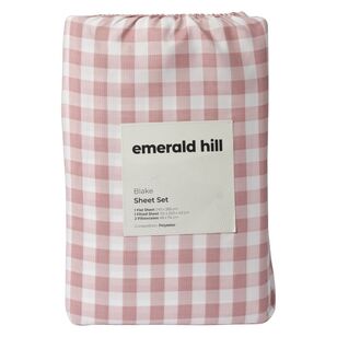 Emerald Hill Blake Printed Sheet Set Pink Queen