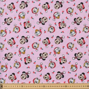 Christmas Mickey & Friends 112 cm Fabric Pink 112 cm