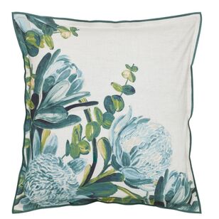 KOO Verity Protea Cotton European Pillowcase Blue European