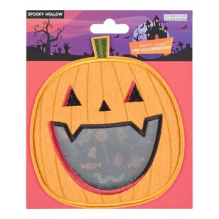 Halloween Interactive Candy Jackolantern Iron On Motif Multicoloured