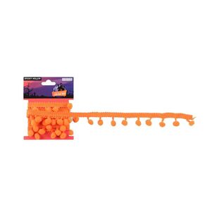 Halloween Pom Pom Trim Orange 20 mm x 1 m