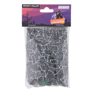 Halloween Cobwebs Gathered Tulle Trim Black 50 mm x 1 m