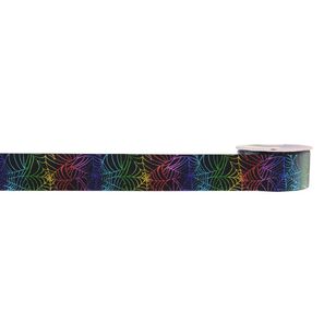 Halloween Bright Webs 38 mm Ribbon Black 38 mm x 3 m