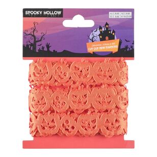 Halloween Pumpkins Cut Out Trim Orange 20 mm x 3 m