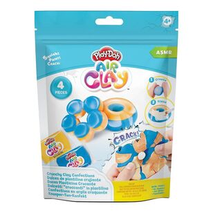 Playdoh Air Clay Crunchy Blue Doughnuts Multicoloured