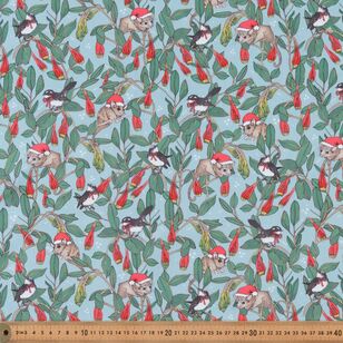 The Scenic Route Christmas Festive Creatures 112 cm Cotton Fabric Multicoloured 112 cm