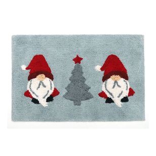 Jolly & Joy Christmas Gnome Tufted Bath Mat Multicoloured 50 x 80 cm