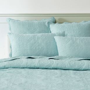 KOO Nita Scallop Coverlet Set Surf 220 x 240 cm