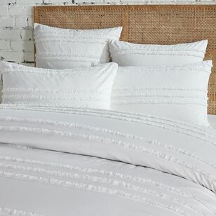 KOO Ryan Cotton Tuft Quilt Cover Set White