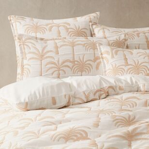 KOO Ellidy Jacquard Quilt Cover Set Caramel