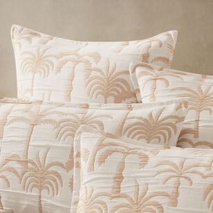 KOO Ellidy Jacquard Quilt Cover Set Caramel