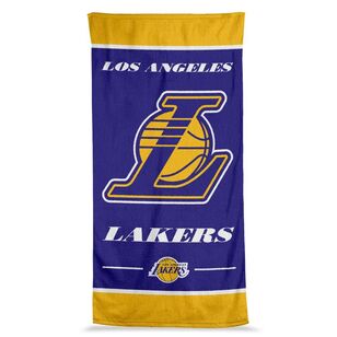 NAB LA Lakers Beach Towel Yellow