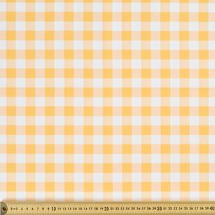 Water Resistant 145 cm Yellow Check Fabric Yellow 145 cm