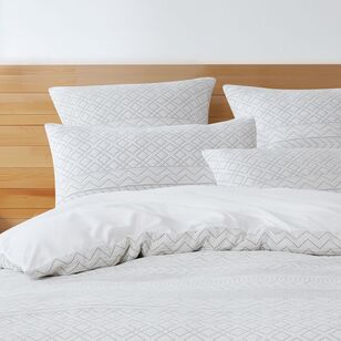 KOO Oscar Jacquard Quilt Cover Set Milk