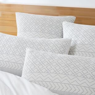 KOO Oscar Jacquard Quilt Cover Set Milk