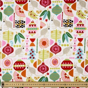 Jocelyn Proust Christmas Kanagaroos Multipurpose Cotton Fabric Multicoloured 150 cm