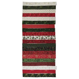 Christmas Metallics Jelly Roll, 40 pieces Multicoloured 6.2 x 112 cm