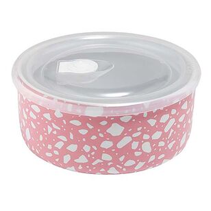 Ladelle Abode Microwave Food Bowl Pink Terrazzo 16 cm