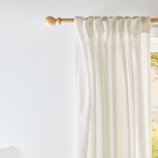 KOO Bronte Sheer Concealed Tab Top Curtains Natural