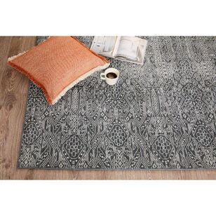 Luxury Living Opulence 1 New Zealand Wool & Viscose Rug Anthacite 230 x 160 cm