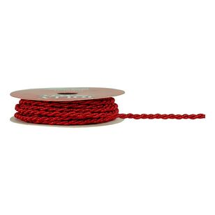 Jolly & Joy Twist Christmas Wrapping Cord Red 3 m