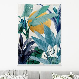 Frame Depot Tropical Palm With Foil Multicoloured 100 x 140 cm