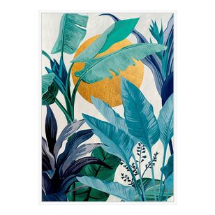 Frame Depot Tropical Palm With Foil Multicoloured 100 x 140 cm