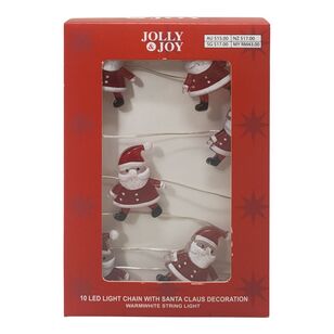 Jolly & Joy LED Santa Chain Christmas String Lights Multicoloured