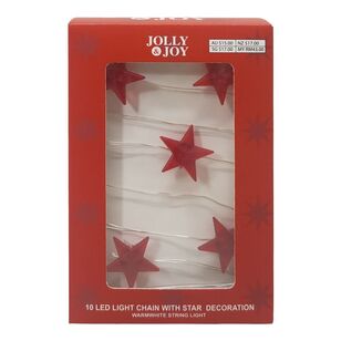 Jolly & Joy LED Christmas Star Chain String Lights Multicoloured