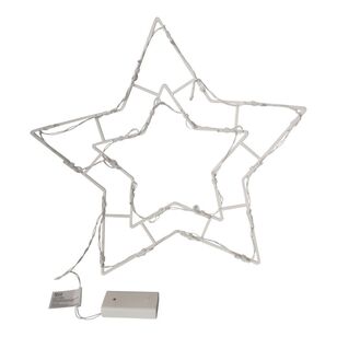 Jolly & Joy Illuminated LED Star Christmas Window Decoration Multicoloured