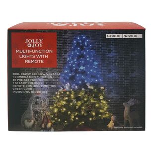 Jolly & Joy Multifunction Christmas Lights with Remote Multicoloured