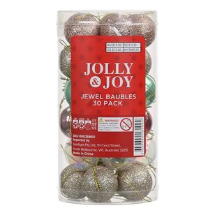 Jolly & Joy Mini Christmas Bauble 30-pack Fairytale