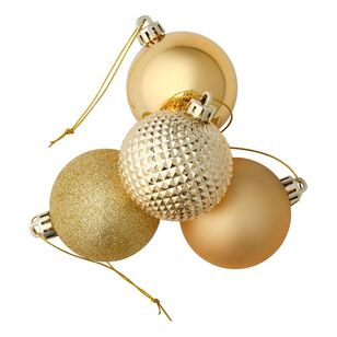 Jolly & Joy Christmas Bauble 24-pack Gold