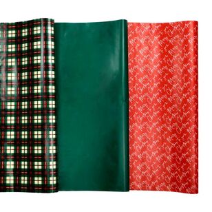 Jolly & Joy Traditional Christmas Wrap 3-pack Multicoloured