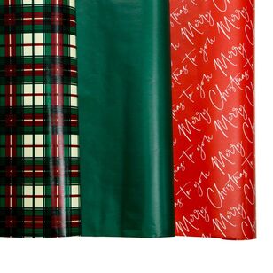 Jolly & Joy Traditional Christmas Wrap 3-pack Multicoloured