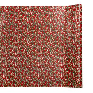 Jolly & Joy Red Foliage Christmas Wrap Multicoloured