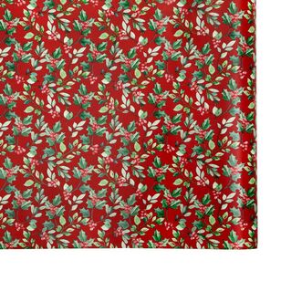 Jolly & Joy Red Foliage Christmas Wrap Multicoloured