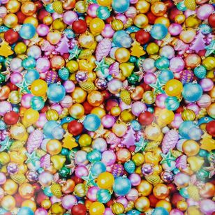 Jolly & Joy Bauble Print Christmas Wrap Multicoloured 76 cm x 5 m