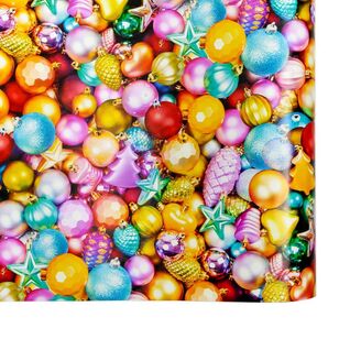 Jolly & Joy Bauble Print Christmas Wrap Multicoloured 76 cm x 5 m