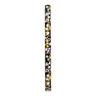 Jolly & Joy Black and Gold Bauble Print Christmas Wrap Multicoloured 76 cm x 5 m