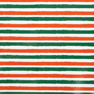 Jolly & Joy Striped Christmas Wrap Multicoloured