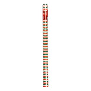 Jolly & Joy Striped Christmas Wrap Multicoloured