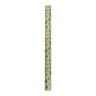 Jolly & Joy Green and Gold Christmas Wrap Green