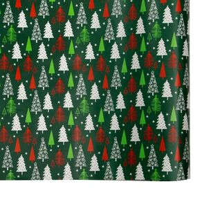 Jolly & Joy Xmas Trees Christmas Wrap Multicoloured