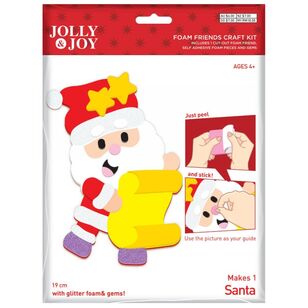 Jolly & Joy Foam Friends Santa Christmas Craft Kit Multicoloured